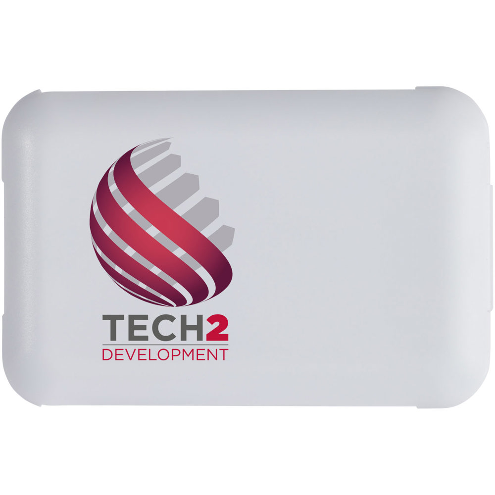 Savvy modulaire oplaadkabel van gerecycled plastic met telefoonhouder