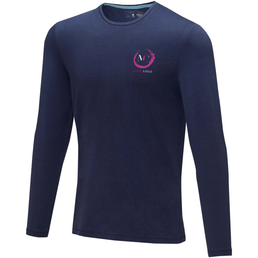 Ponoka biologisch heren t-shirt met lange mouwen