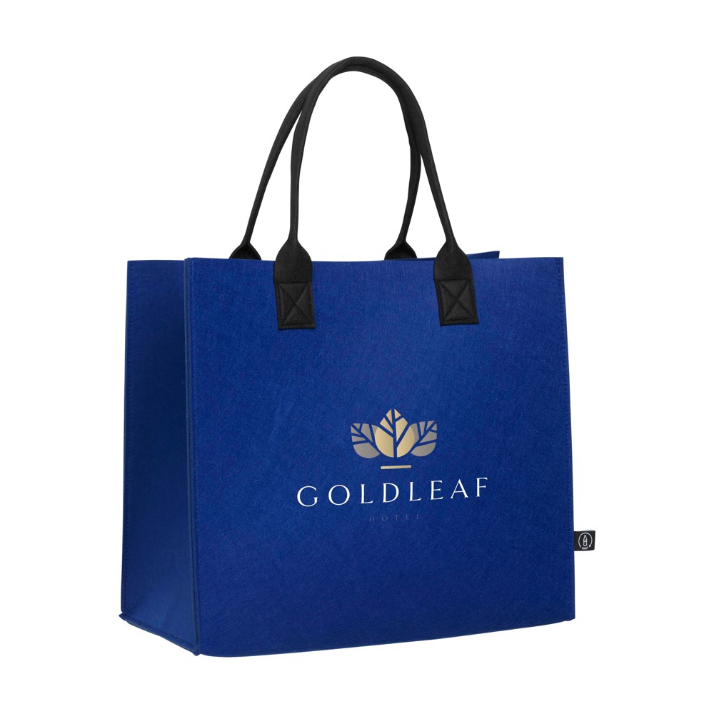 BigShopper Argus GRS RPET Felt winkeltas - blauw (± PMS 3584C)