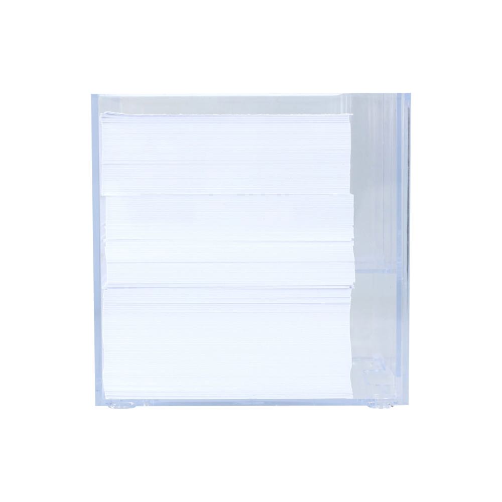 Papierkubus de luxe wit papier 10x10x10cm