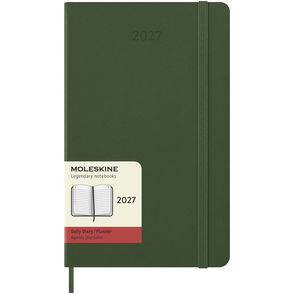 Moleskine dag-agenda voor 12 maanden met harde kaft - Mirtegroen