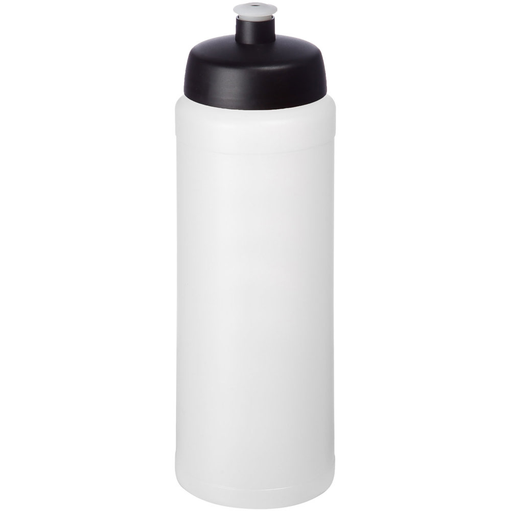 Baseline® Plus grip 750 ml sportfles met sportdeksel - Transparent, Zwart