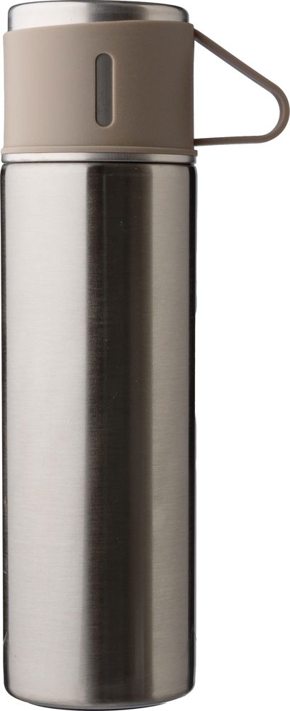 Thermosfles-set | Rvs | 420 ml + 2 bekers - Zilver