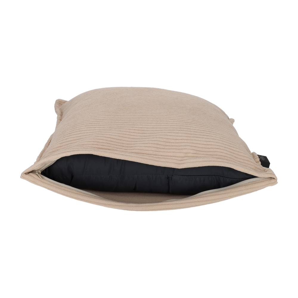 JENS Living Warmtekussen RPET 40x40 Ribbel Taupe