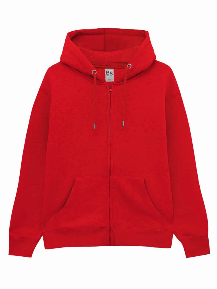 BS Chili full zip hoodie, 280 gr/m² - Rood (PMS 186c)