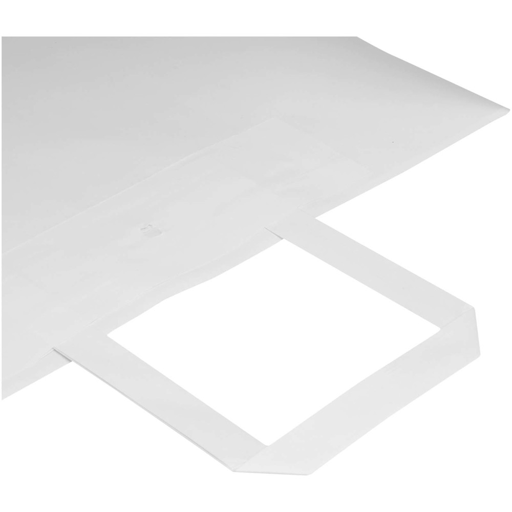 Kraft papieren tas 80–90 g/m² met platte handvatten – 32 x 17 x 39 cm