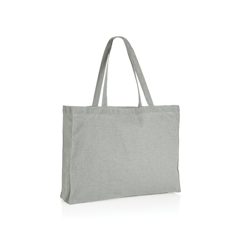 Impact AWARE ™ gerecycled katoenen shopper 145gsm - grijs (± PMS Grey)