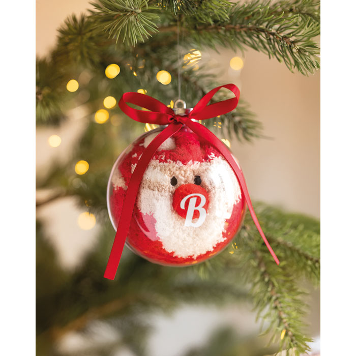 SNUG M - Kerstman sokken balornament