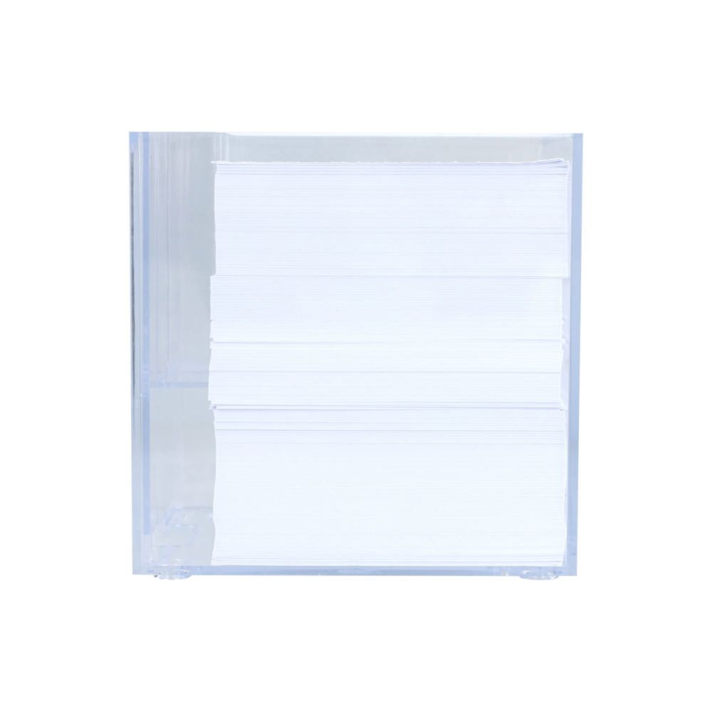 Papierkubus de luxe wit papier 10x10x10cm
