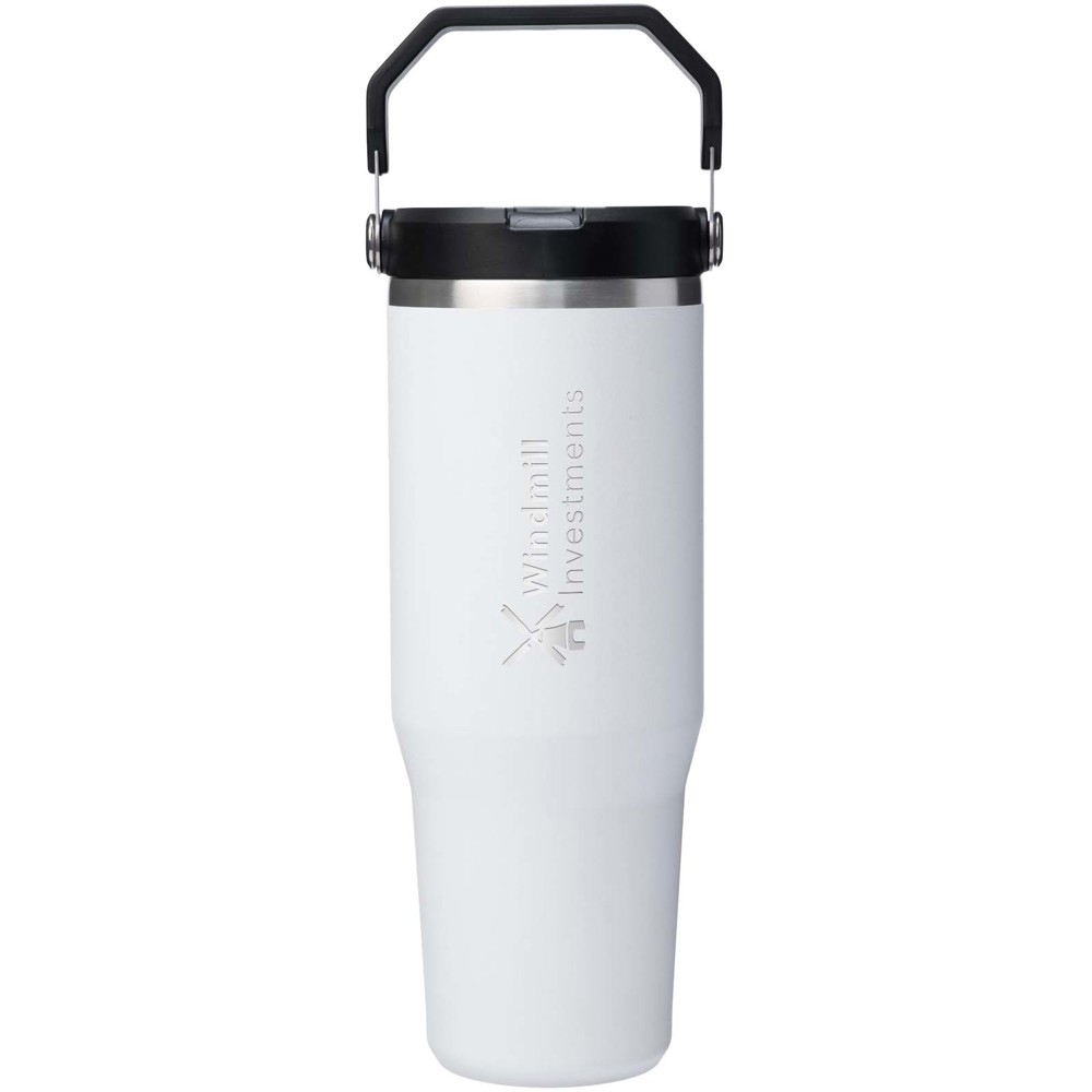 Stanley IceFlow™ 2.0 890 ml geïsoleerde roestvrijstalen beker met uitklapbaar rietje