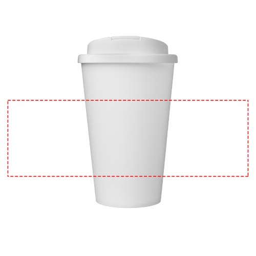 Americano® Eco 350 ml gerecyclede beker met spill-proof deksel