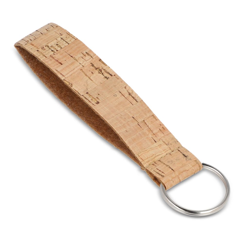 Kurken polsband met sleutelhanger