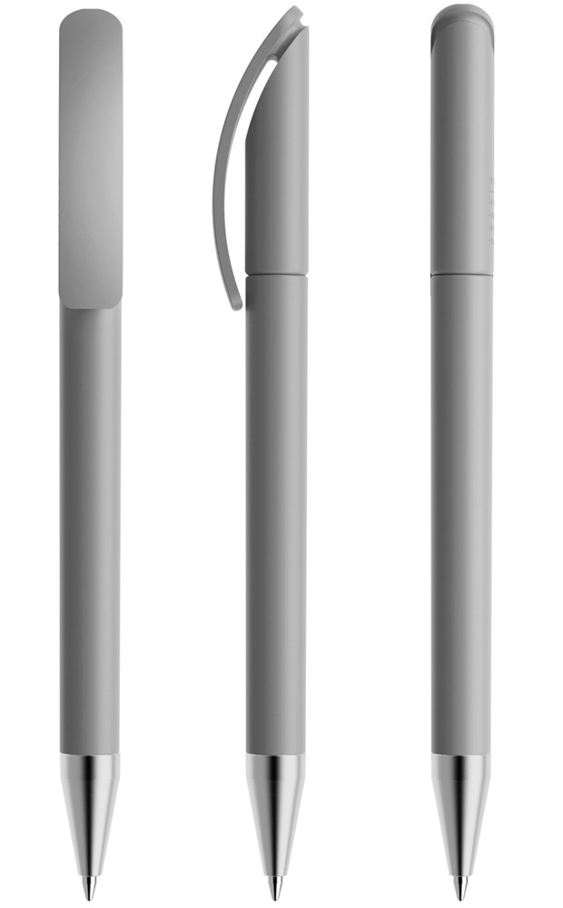 Prodir DS3TMS Matt with Satin Metal Nose-Cone - Dolphin Grey matt