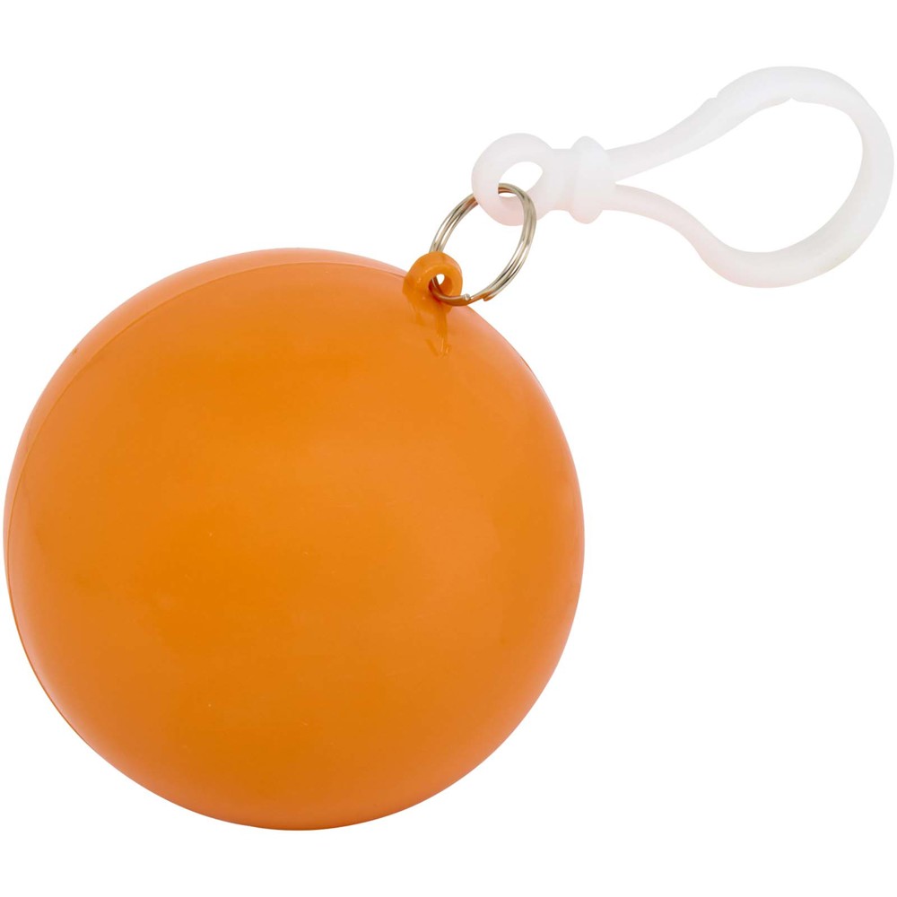 Fog poncho in ronde plastic verpakking met karabijnhaak