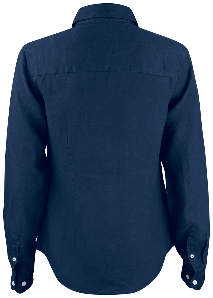Cutter & Buck - Summerland Linen Shirt Dames Dark Navy L