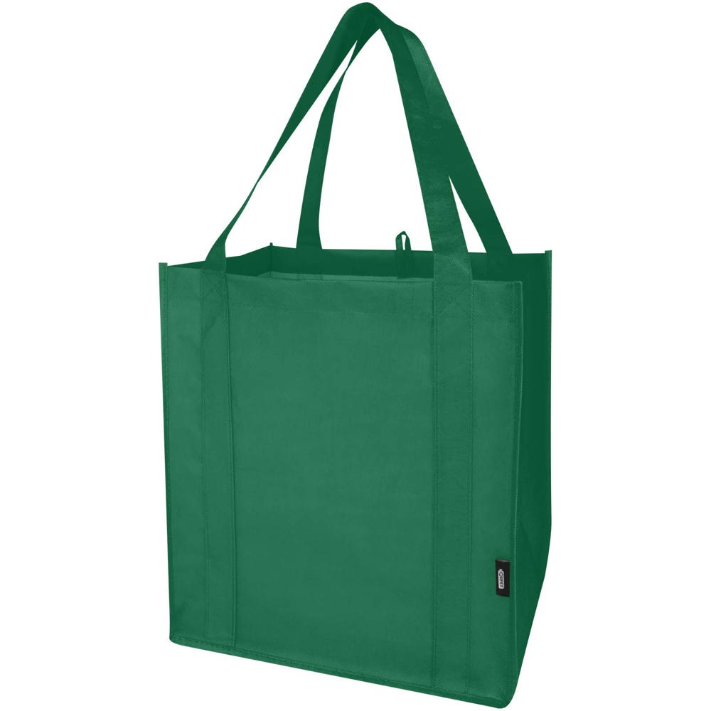 Liberty GRS gerecycled non woven draagtas met bodemplaat 29 l - Groen