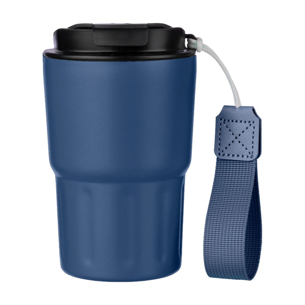 Dubbelwandige thermosbeker Louisa | 320 ml - blauw