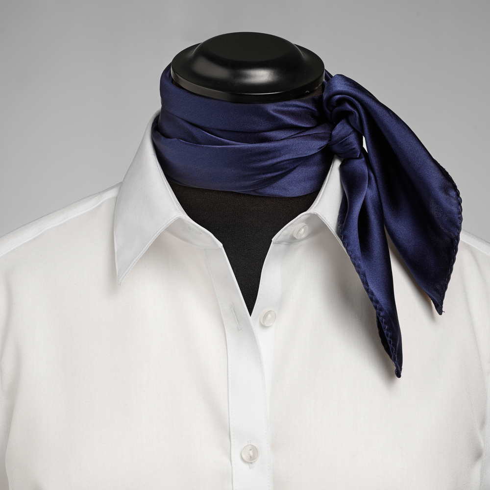 Solid Scarf With Giftbox Sjaal Dames - Marine