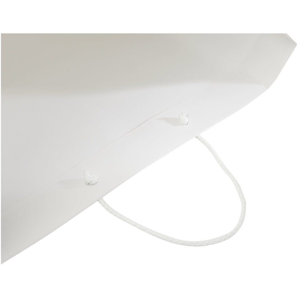 Handgemaakte 170 g/m2 integra papieren tas met PP woven handgrepen - 45 x 10 x 35 cm