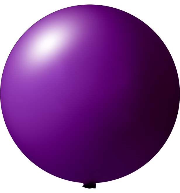 Reuzenballonnen bedrukt Ø 120 cm - Paars (4475) Pastel (± PMS 2627)