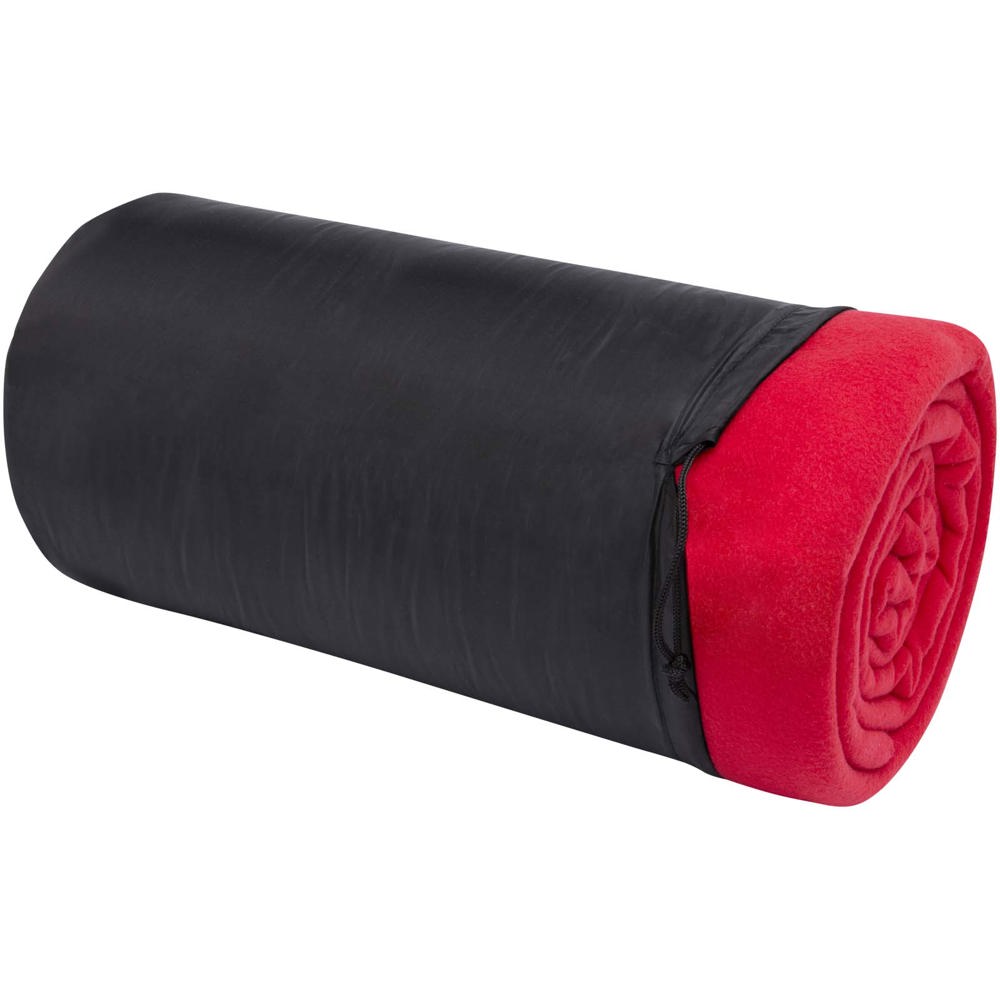 Huggy fleecedeken met hoes 220 x 250 cm - Rood