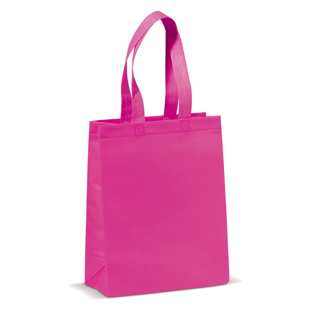 Draagtas gelamineerd non-woven klein 105g/m² - Roze