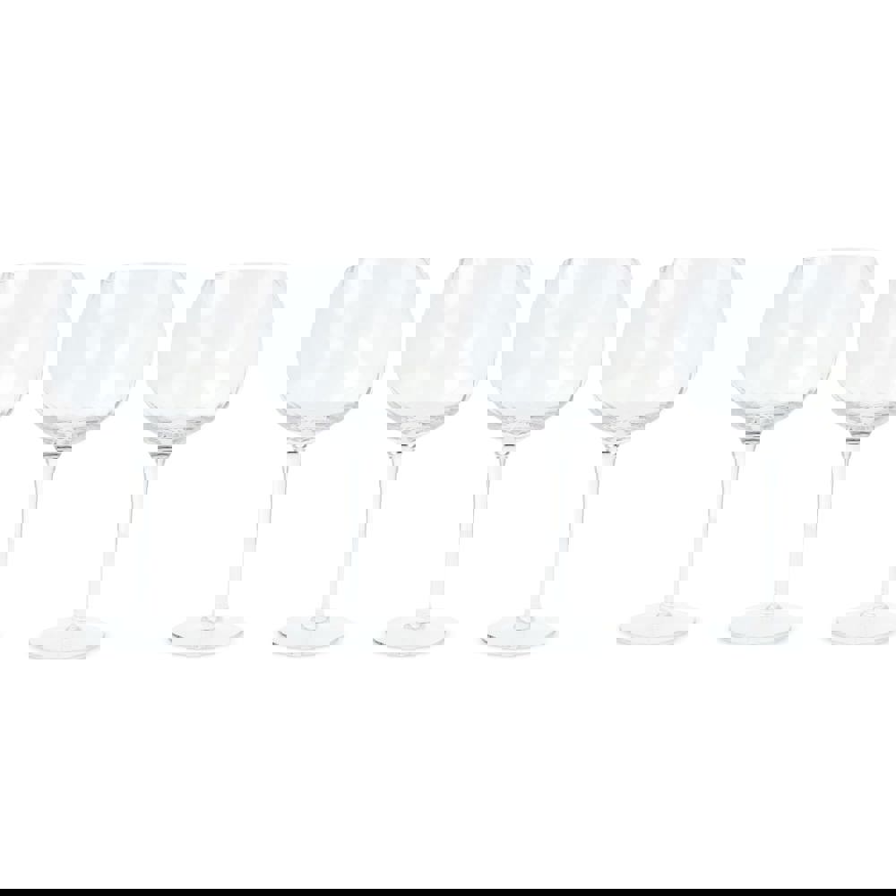 Byon Opacity set van 4 wijnglazen met stijlvol glaspatroon 470ml