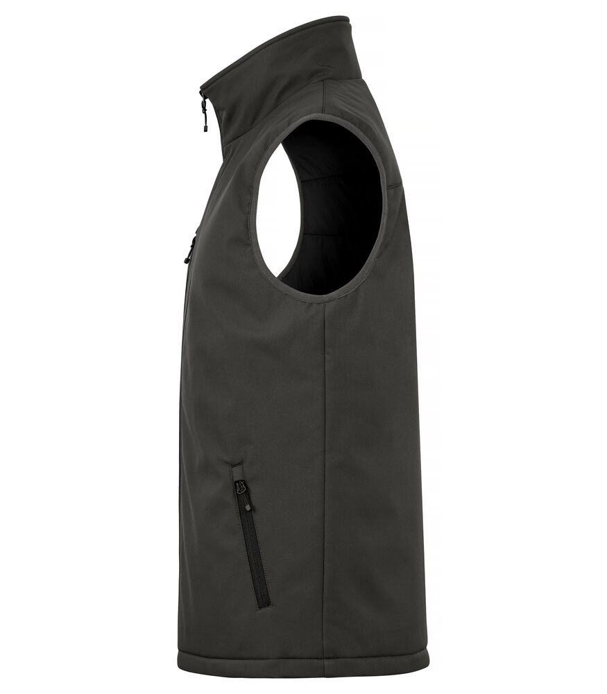 Clique - Padded Softshell Vest Donkergrijs 3XL