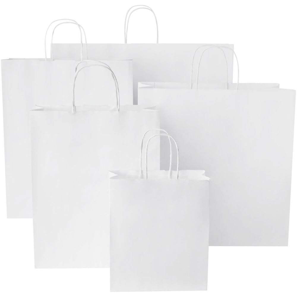 Papieren tas 80-90 g/m2 gemaakt van kraftpapier met gedraaide handgrepen - 34 x 20 x 35 cm