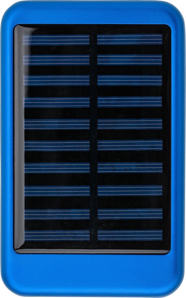 Powerbank Tycho | Aluminium | Solar | 4.000 mAh - Blauw