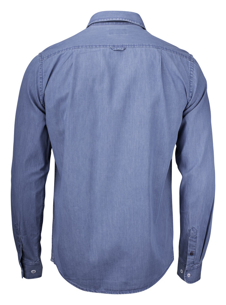 Cutter & Buck - Ellensburg Denim Shirt Heren Denim Blauw XL