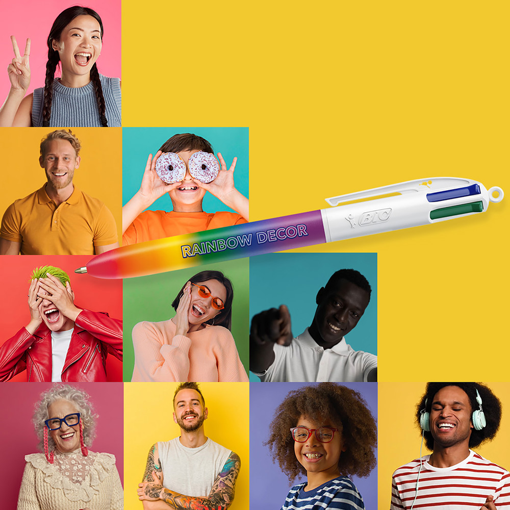 BIC® 4 Colours® Rainbow Decor