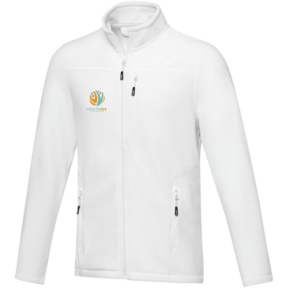 Amber GRS gerecycled heren fleece jas met volledige rits