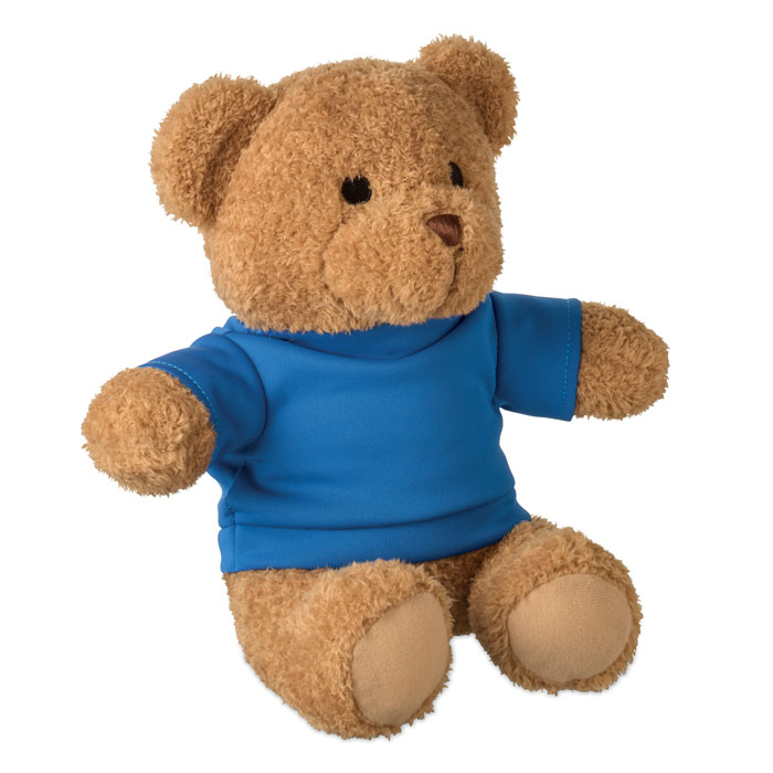 JACKIE - Teddybeer met T-shirt 23cm - Blauw