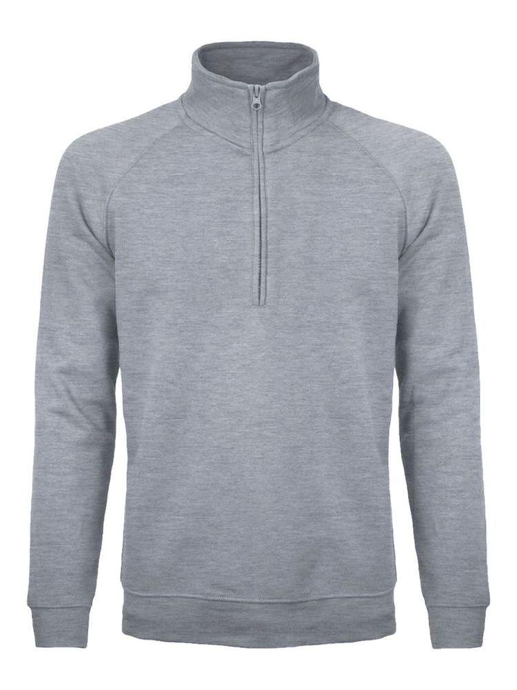 BS Sirio half zip sweater, 280 gr/m² - Grijs melee (PMS Cool Grey 7C)