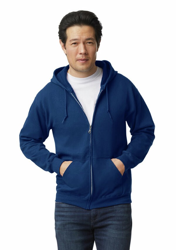Gildan Heavy Blend Full Zip Hooded Sweater - 32 Navy