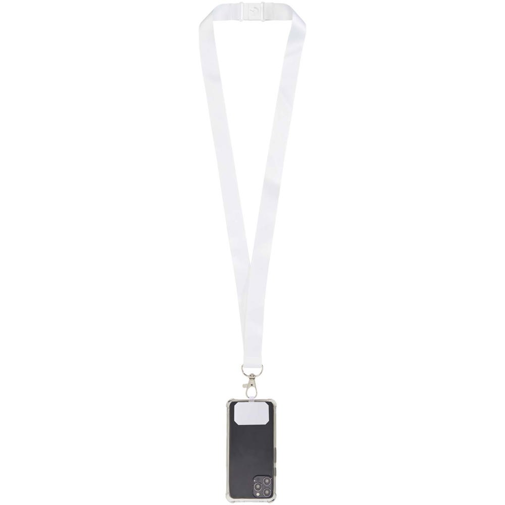 Addie sublimatie RPET-lanyard met telefoonhouder en veiligheidssluiting