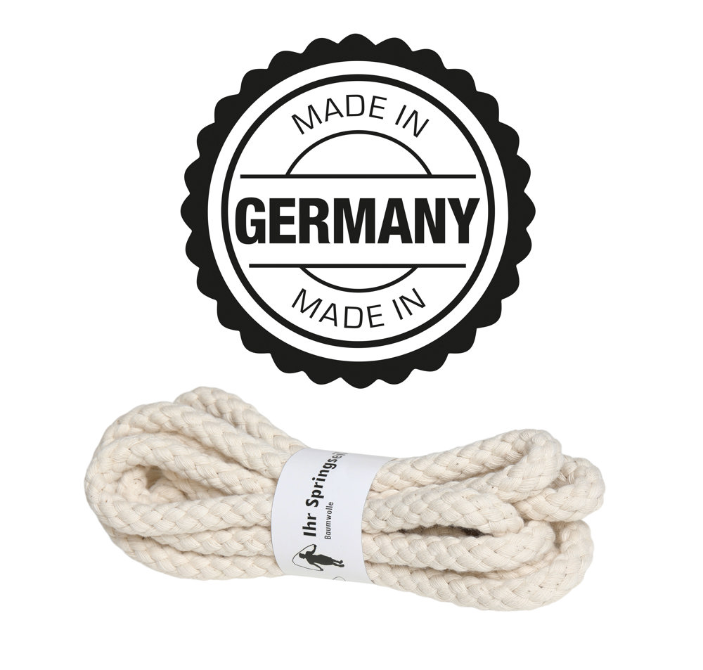 Springtouw "Made in Germany" - natuurlijk katoen
