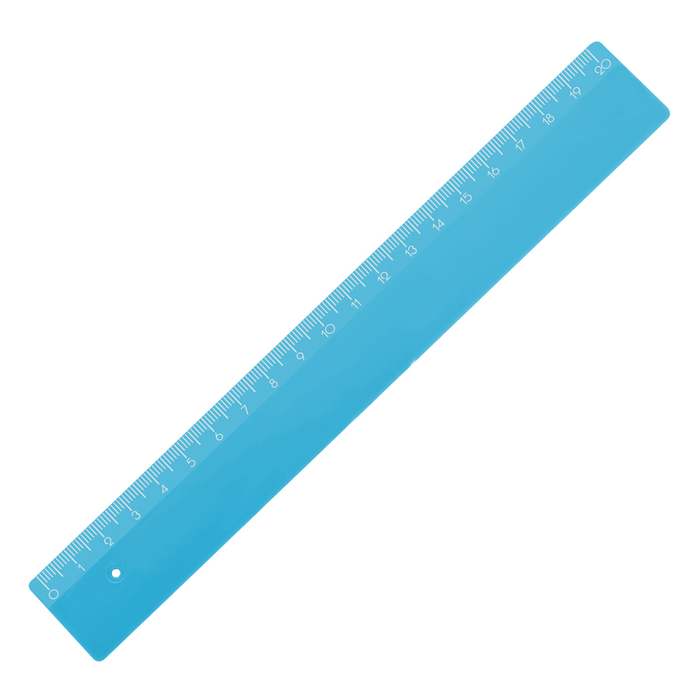Liniaal 20 cm - Blauw