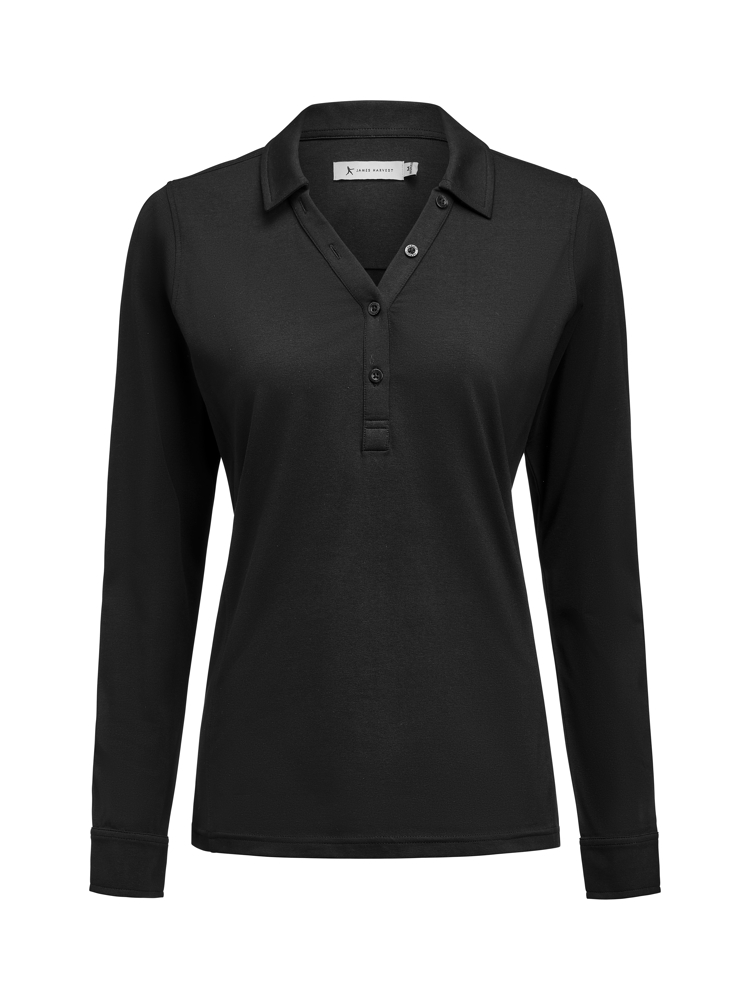 American Supreme  Polo L/S Dames - Zwart