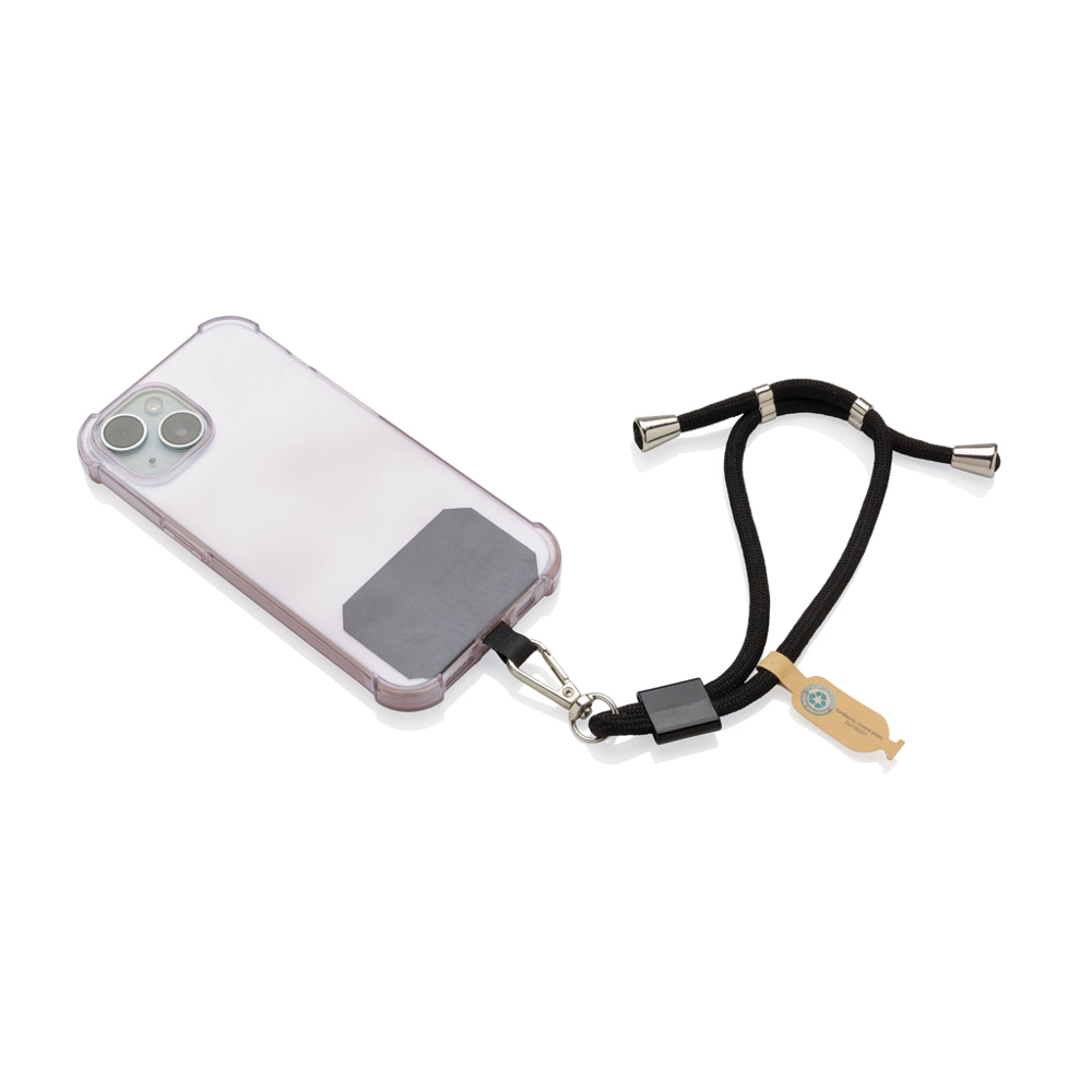 CarryLoop RCS rPET verstelbare telefoonhouder met polsband