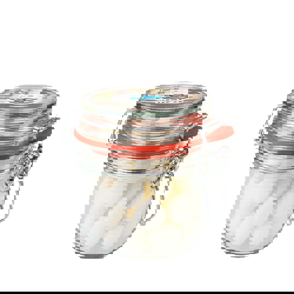 Weckpotje 0,25 liter, gevuld met snoep