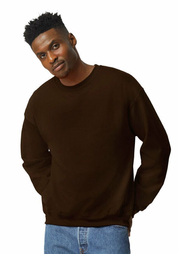 Gildan Heavy Blend Sweater - 105 Dark Chocolate