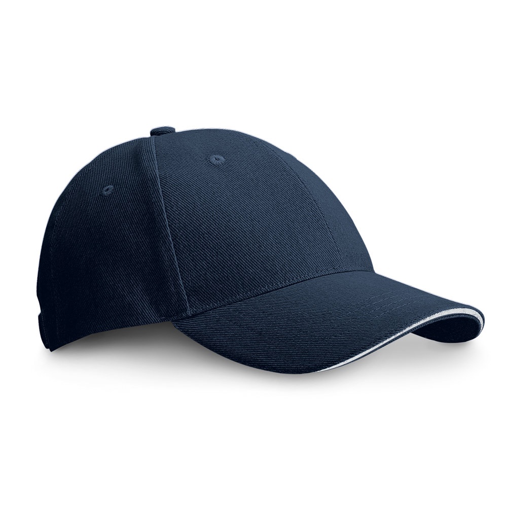 CHRISTOPHE. 100% katoenen sandwichpet (260 g/m²) - Blauw
