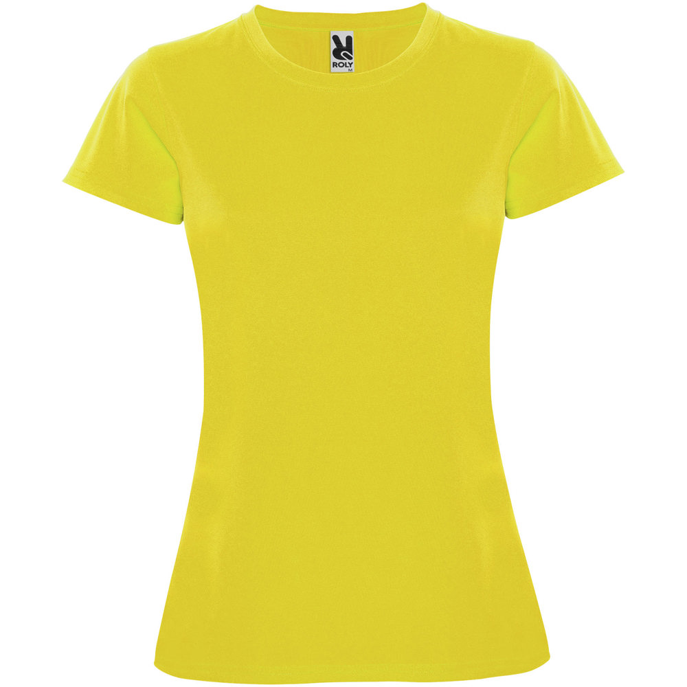 Montecarlo 150 g/m² sportshirt met korte mouwen voor dames - Geel