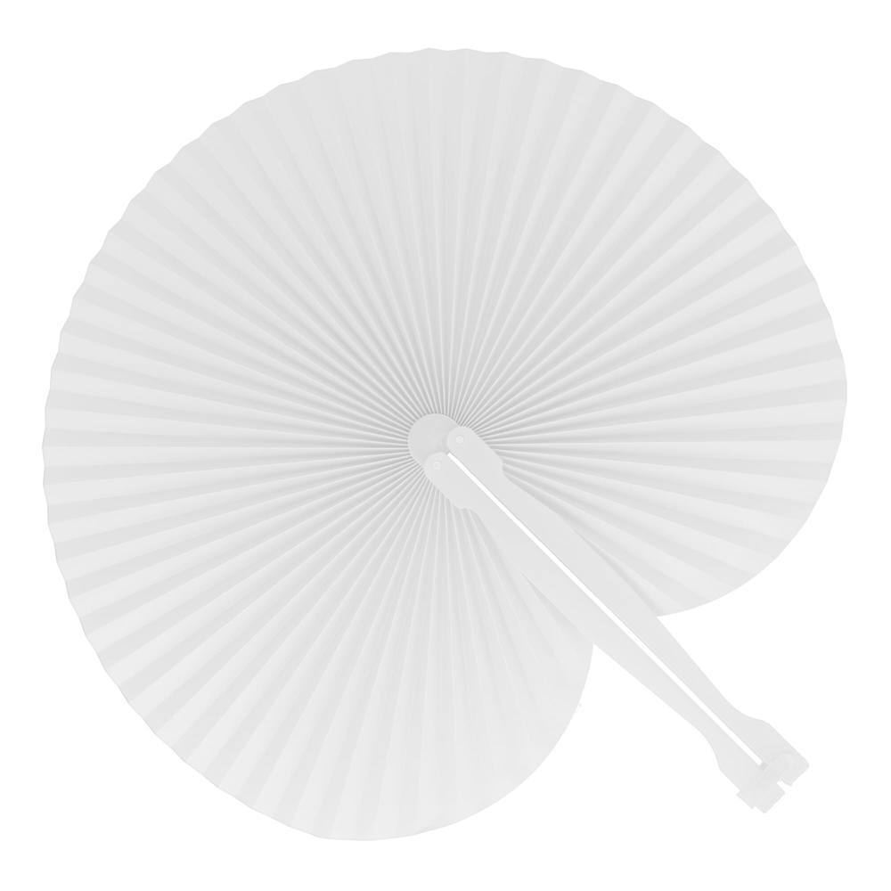 Mini opvouwbare handwaaier - wit