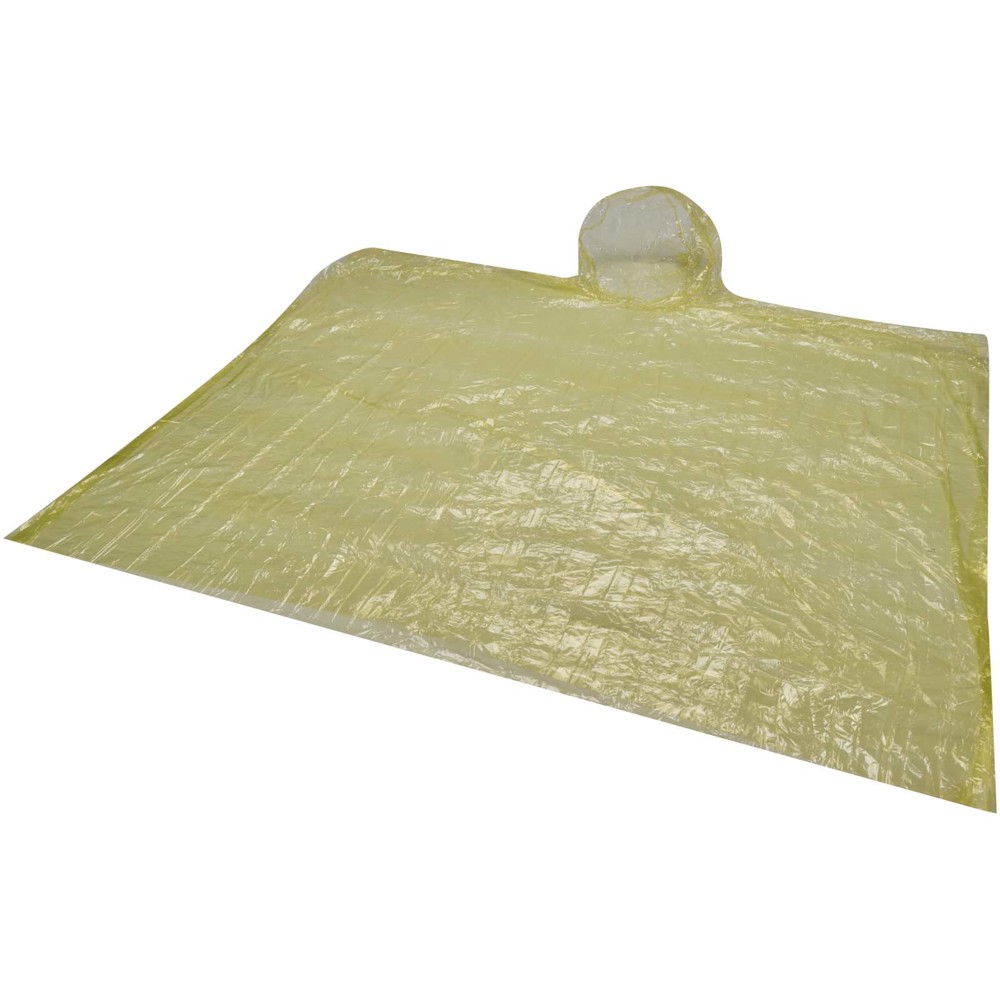 Fog poncho in ronde plastic verpakking met karabijnhaak