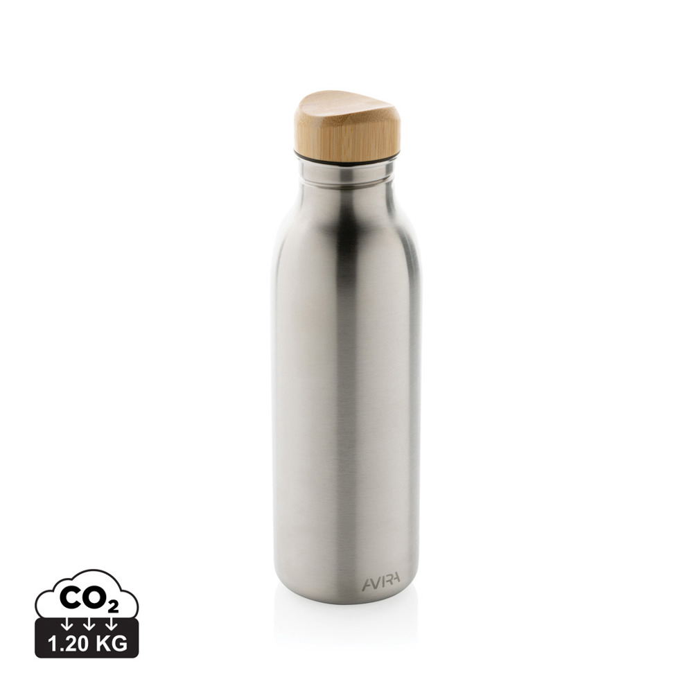 Avira Alcor RCS gerecycled RVS enkelwandige waterfles 600ML