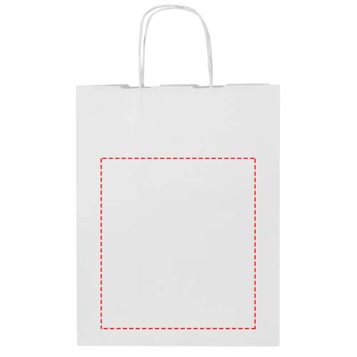 Kraft papieren tas 80–90 g/m² met gedraaide handvatten – 25 x 15 x 32 cm