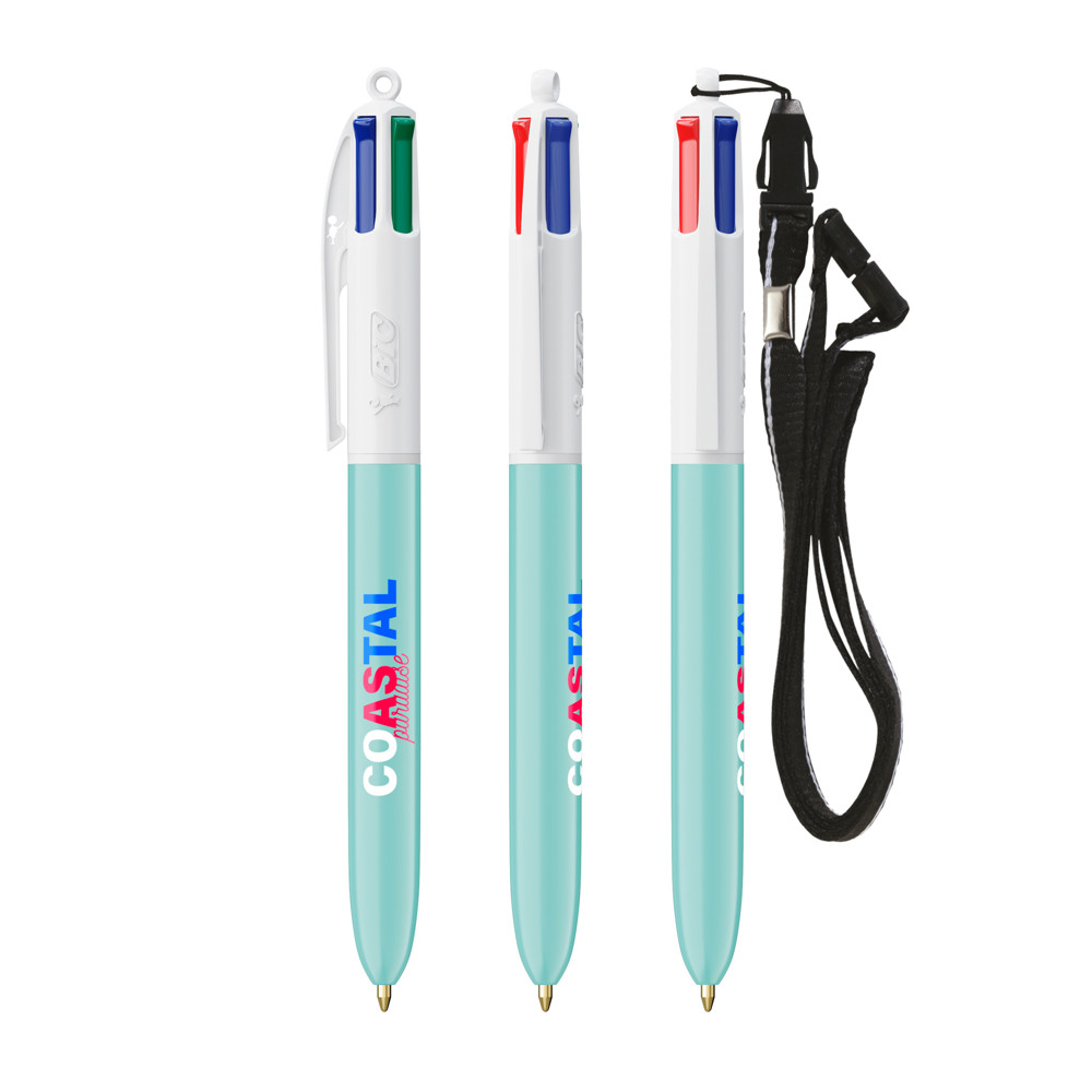 BIC® 4 Colours® ECO + lanyard - MINT 565c